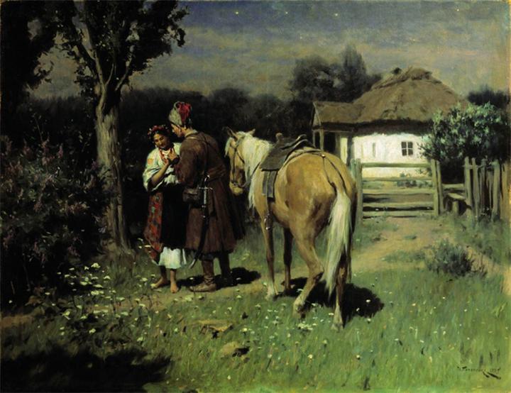 Музыкальная открытка Ой чий то кінь стоїть